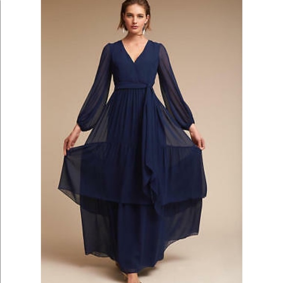 BHLDN Dresses & Skirts - BHLDN - Maxi Quince Gown Dress By Donna Morgan Sz2